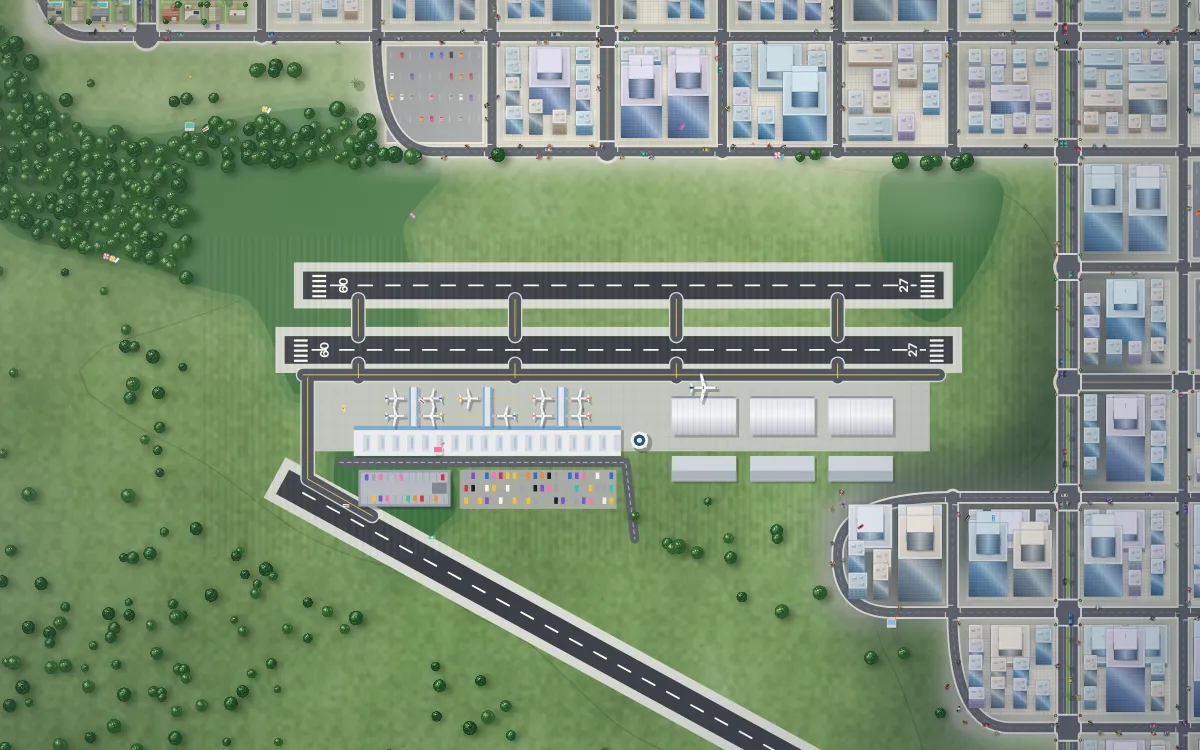 Airport and stadium